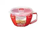 Sistema 1109 Mikrowellen-Nudelbowl To Go, 940 ml, rot