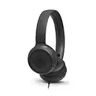 JBL Tune 500 Cuffie Sovraurali – Cuffia On Ear con Microfono e Comando Remoto ad 1 Pulsante, bluetooth, cablato, elimina i rumori, Leggere e Pieghevoli, Da Viaggio, Nero