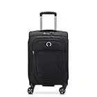 DELSEY PARIS - Helium Dlx - Valise Cabine Souple Extensible - 55x35x28 cm - 42 Litres - S - Noir