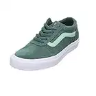 Vans Women's Ward Sneaker, Metallic Suede Duck Green, 3 UK