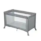 Bebeconfort Soft Dreams, Lit parapluie bébé, Lit bébé voyage, Avec matelas, Hauteur réglable, De la naissance à 3.5 ans, Jusqu'à 15 kg, Warm Grey