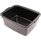 Addis Plastic Butler Large Rectangular Bowl, Soft Black, 12.5 Litre ,505607