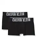 Calvin Klein Hombre Pack de 2 Bóxers Trunks Algodón con Stretch, Negro (Black), M