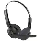 JLab Go Work Pop Wireless Headsets with Microphone - 50+ Playtime Bluetooth PC Headset, Multipoint Connect to Computer & Mobile - On Ear Wireless Office Laptop Headphones with Microphone, Black