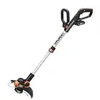 Worx WG163E.1 Decespugliatore Tagliabordi a Batteria 20V, stelo in Alluminio regolabile , Rasaerba Elettrico da Giardino, Diametro Taglio 30 cm e filo da 1.65 mm - 1 Batteria Inclusa