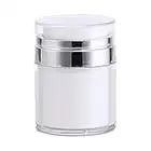 Airless Pump Bottle Vacuum Press Pump Bottle Empty Pump Bottles Airless Pump Jar Empty Travel Pump Dispenser Empty Cosmetic Jars Acrylic Cream Container Refillable Travel Cream Bottle 15ml