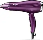 BaByliss Velvet Orchid 2300 Hair Dryer, Fast Drying Results, Ionic, Comfortable Blow-Dry, Purple