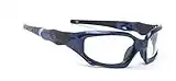 Wrap Around Radiation Glasses, Lead Glasses, X-ray Glasses, Radiation Safety Glasses for Radiation Protection (Blue) Model 1205