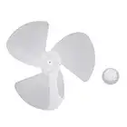 iiniim Aspas del ventilador Aspas de 3 Hojas Plásticas de Ventilador Con/Sin Tuerca para Ventilador de Techo Ventilador de Pie Mesa Repuestos Ventilador Blanco 2pc 16 inch