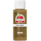 Apple Barrel Acrylic Paint in Assorted Colors (2 oz), 20761, Pure Gold
