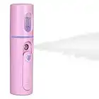 IXROAD Nano Face Steamer Cool Mist Humidifier Facial Spray for Skin Care, Facial SPA, Eyelash Extensions (Pink)