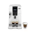 De'longhi Dinamica Ecam350.35.WH - Cafetera superautomática, 1450w, 15 bares presión, panel control intuitivo táctil lcd, personalización bebida, dispositivo cappuccino, 1.8 l, blanco