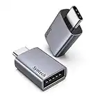 Syntech USB-C auf USB Adapter 2er-Pack, Passt Seite an Seite, USB-C Stecker auf USB-3.0 Buchse Adapter Kompatibel mit MacBook Pro/Air 2021 iMac, iPad Pro 2020 und mehr Thunderbolt 4/3/Typ-C-Geräten