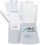 ACE Guanti lavoro professionali ARC Fusion per saldatura - EN407/EN12477 protezione termica - kevlar, resistenti al calore, adatti per saldatori a temperatura alta, saldare con elettrodo e saldatrice