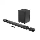 JBL Bar 9.1 True Wireless Surround with Dolby Atmos 820-Watt 9.1-Channel Soundbar with 10" Wireless Subwoofer and Detachable Surround Speakers - Black