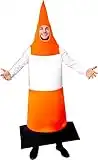 I LOVE FANCY DRESS Traffic Cone Costume - Pack of 1 - Orange & White Road Traffic Cone - Stag Night Funny Novelty Party Costume