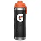 Gatorade Botella de acero inoxidable de 25 onzas, color negro