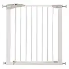 Munchkin Lindam Stair Gate, Sure Shut Axis Toddler & Baby Gate, Stair Gate Pressure Fit Baby or Dog Gate, Baby Safety Gate for Stairs & Doorways, Easy Install No-Screws Child Gate, 76-82cm, White