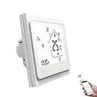 MoesGo WiFi Smart Programmable Thermostat Temperature Controller for Electric Heating, Compatible with Smart Life/Tuya App, Alexa and Google Home, 2.4GHz WiFi Only, Voice/Remote Control