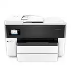 HP OfficeJet Pro 7740 Wide Format All-in-One Color Printer with Wireless Printing, Works with Alexa (G5J38A), White/Black