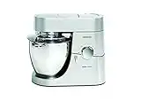 De’Longhi Chef Titanium Kitchen Machine, Stainless Steel - 7 qt - Kitchen Mixer - 800W Motor & Electronic Variable Speed Control - Includes Dishwasher-Safe Work Bowl & Three Mixing Tools