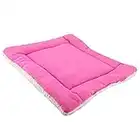 YiLianDaD Caliente Estera de Cojín para Mascotas Colchoneta Gato Almohadilla Suave Camas Dormir Fleece Peluche Acogedor Colchon Perros Gatos Rosado