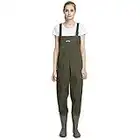 ENJOHOS Fishing Waders, 100% Waterproof Chest Waders with Boots for Men and Women (EU 43 UK8)