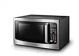 TOSHIBA EM131A5C-SS Countertop Microwave Oven, 1.2 Cu Ft with 12.4" Turntable, Smart Humidity Sensor with 12 Auto Menus, Mute Function & ECO Mode, Easy Clean Interior, Stainless Steel & 1100W