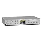 auna Silver Star CD - Receptor AV, Receptores AV y amplificadores, Receptor HiFi Amplificador, Audio Bluetooth, Internet/Dab+/FM Radio, Amplificador, Receptor, Reproductor de CD, Plateado