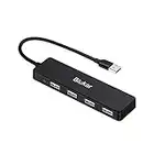 Blukar Hub USB, 4 Porte Hub USB 2.0 Ultra Sottile con Indicatore LED, Porte Portatile per MacBook Air, Mac PRO/Mini, XPS, Windows XP/Vista/7/8/10, Linux