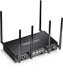 TRENDnet AC3000 Tri-Band Wireless Gigabit Dual-WAN VPN SMB Router, MU-MIMO, Wave 2,Internet Router, Whole Office-Home Wifi, Pre-Encrypted Wireless, QoS,Inter-VLAN Routing, Black, TEW-829DRU