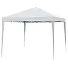 Impact Canopies 10' X 10' Canopy Tent Gazebo with Dressed Legs, White