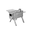 Winnerwell Nomad Kleines Zelt Herd | Tragbare Tiny Holzofen für Zelte, Überdachungen und Camping | 450 Cubic Inch Firebox | Präzision Stainless Steel Construction | Inklusive Schornsteinrohr