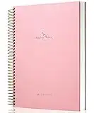 Meeting Notebook for Work with Action Items 120 Sheets Meeting Planner for Office Business Meeting Agenda Book Spiral Meeting Notes Notebook for Men Women Meeting Organizer Planner, Pink