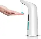 Automatic Soap Dispenser Touchless Sensor Hands Free Soap Dispenser Battery Operated Soap Dispenser 400ml Pump Electronic Drippy Liquid Soap Dispensers for Kitchen Bathroom