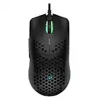 XZXWZX Mouse Gaming, Mouse RGB Ergonomico da 7200 DPI,125 CPS, 6 Pulsanti Programmabili, 11 Colori LED RGB Personaliz,Mouse con Filo USB per PC, laptop, MacBook