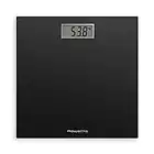 Rowenta BS1400 Premiss - Báscula de baño con Pantalla LCD, de diseño fino de 2cm de alto, hasta 150 kg y 100 gr de precisión, encendido y apagado automático, Negro