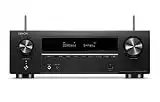 Denon AVR-X1700HDAB - Receptor AV de 7.2 Canales, Amplificador HiFi con Dolby Atmos, DTS:X, 6 entradas HDMI y 1 Salida, 8 K HDMI, Bluetooth, WiFi, AirPlay 2, HEOS Multiroom, Alexa, Color Negro