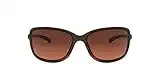 Oakley Women's 0OO9301 Cohort Rectangular Sunglasses, Matte Brown Tortoise/Prizm Brown Gradient Polarized, 62 mm