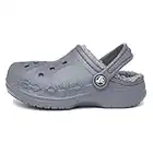 Crocs Kids’ Baya Lined Clog Charcoal/Charcoal Size 1 UK Child