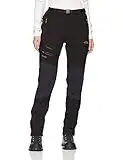 BenBoy Damen Wanderhose Wasserdicht Softshellhose Outdoorhose Winddicht Warm Gefüttert Winter Skihose Snowboardhose Trekkinghose,Schwarz,S