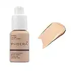 ABRUS® - PHOERA Foundation - Flawless Soft Matte Liquid Foundation with 24 HR Oil Control and Concealer, Full Coverage Makeup for a Smooth, Long-Lasting Look, Waterproof, 30ml (102 Nude)