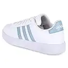 adidas Femme Grand Court 2.0 Sneaker, FTWR White met/Magic Grey, Fraction_39_and_1_Third EU