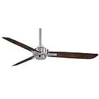 Minka-Aire F727-BN/MM, Rudolph 52" Ceiling Fan, Brushed Nickel Finish with Medium Maple Blades