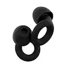 Loop Quiet Ear Plugs for Noise Reduction – Super Soft, Reusable Hearing Protection in Flexible Silicone for Sleep, Noise Sensitivity - 8 Ear Tips in XS/S/M/L – 26dB & NRR 14 Noise Cancelling – Black