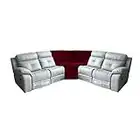 Corner Sectional Cover, Corner Piece, Reversible Corner L Shaped Slipcover, Velvet Stretch Sectional Cover, Recliner Corner Sofa Protector for Livingroom(Corner Piece,Wine Red)