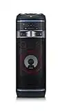 LG OK75 High Power Hifi System mit CD, Radio, USB und Mikrofoneingang Chrom/Schwarz/Rot