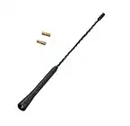 Xtremeauto Vauxhall Corsa Black Genuine Replacement AM/FM Aerial Mast Antenna Roof Screw in Type Includes Sticker