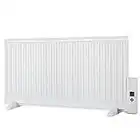 Celsius Oil Filled Panel Radiator, Wall Mounted, Portable Floor/Freestanding Electric Heater Plug in Energy Saving Radiant Heater, Slimline Thin, 1000W