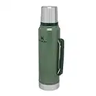 Stanley Classic Legendary Thermosflasche 1L Hammertone Green - Edelstahl Thermoskanne - BPA-frei - Thermos Hält 24 Stunden Heiß - Deckel Fungiert Auch als Trinkbecher - Spülmaschinenfest